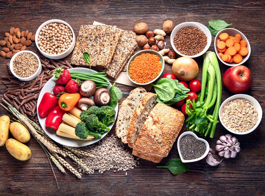 Vollkornprodukte und Getreide als Ballaststoffquellen
